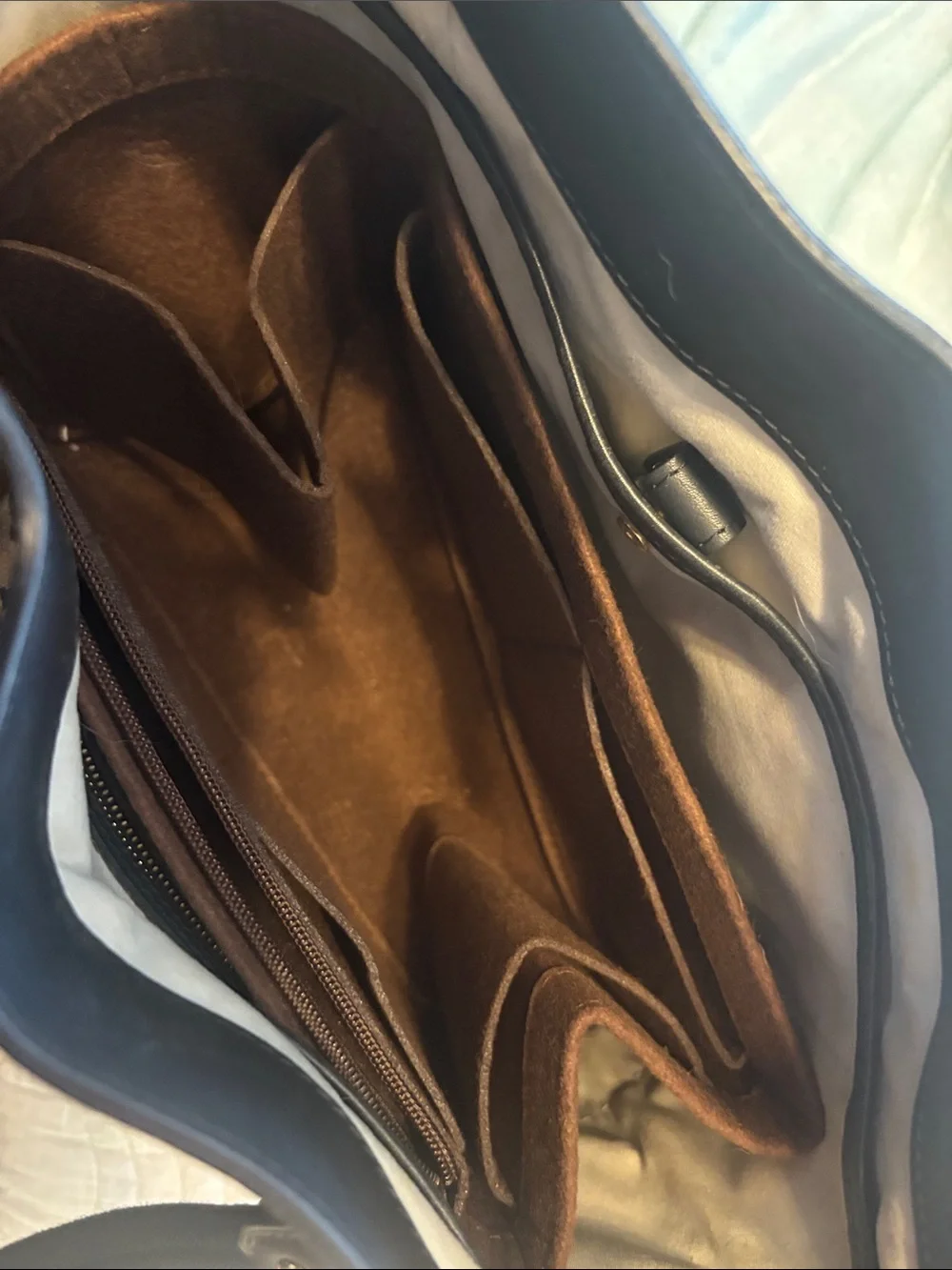 Louis Vuitton blue gray Monogram Canvas Tote Bag mini Lin Lucille